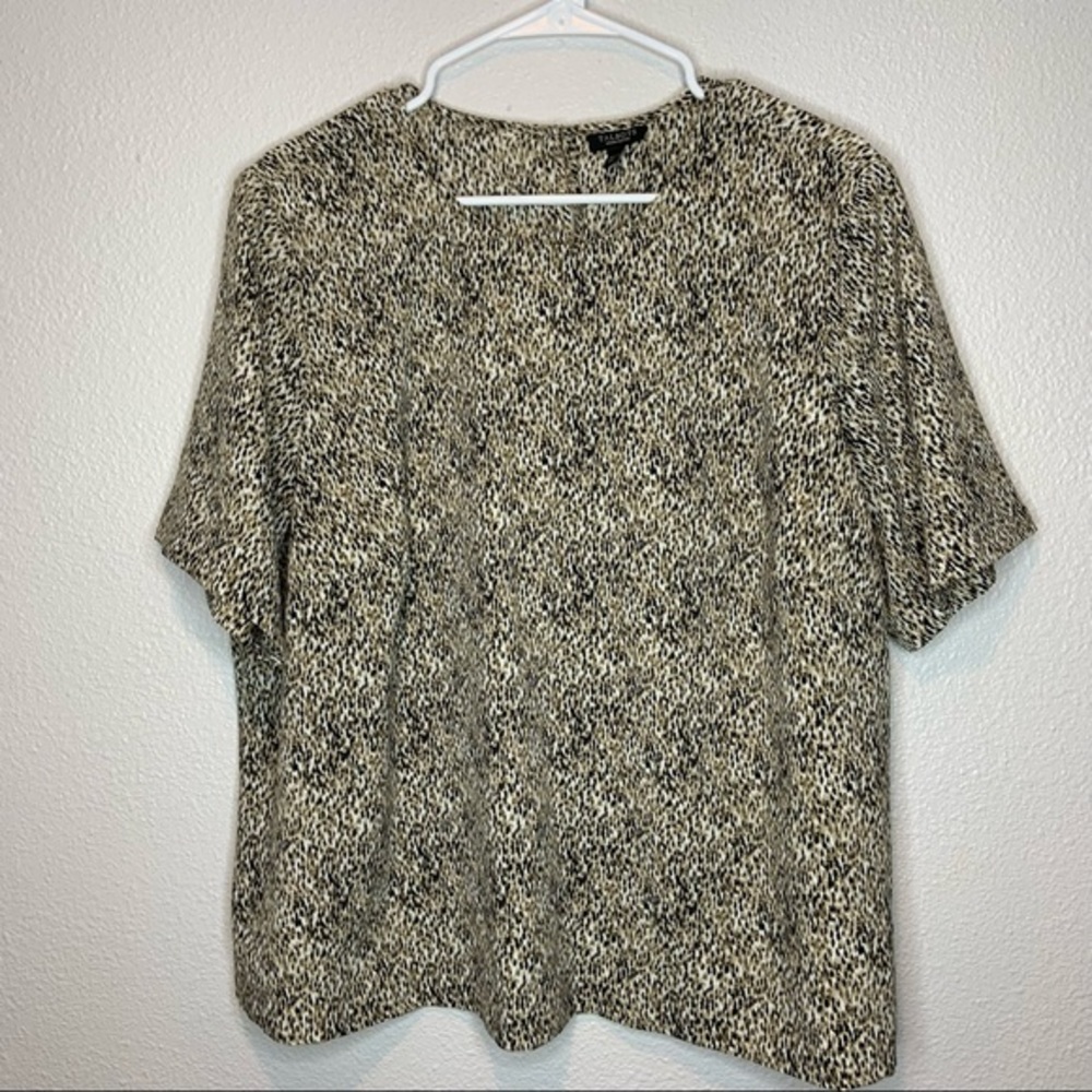 Talbots Cheetah print blouse Women’s size 18 *NWT*